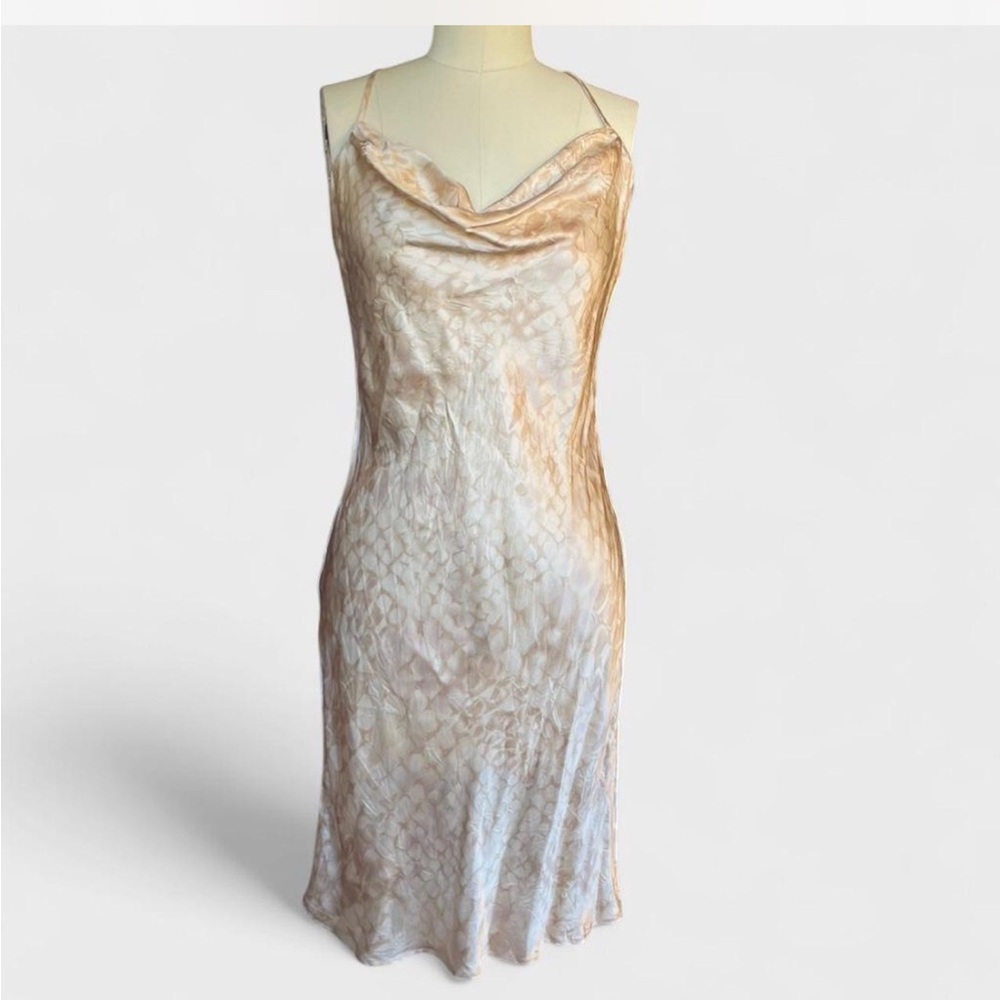 Victoria Secret Silk Slip Dress Open Back S Y2K Vintage